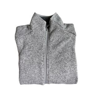 FIGS Men's On-Shift Sweater-Knit Jacket (Heather Light Grey) - Small